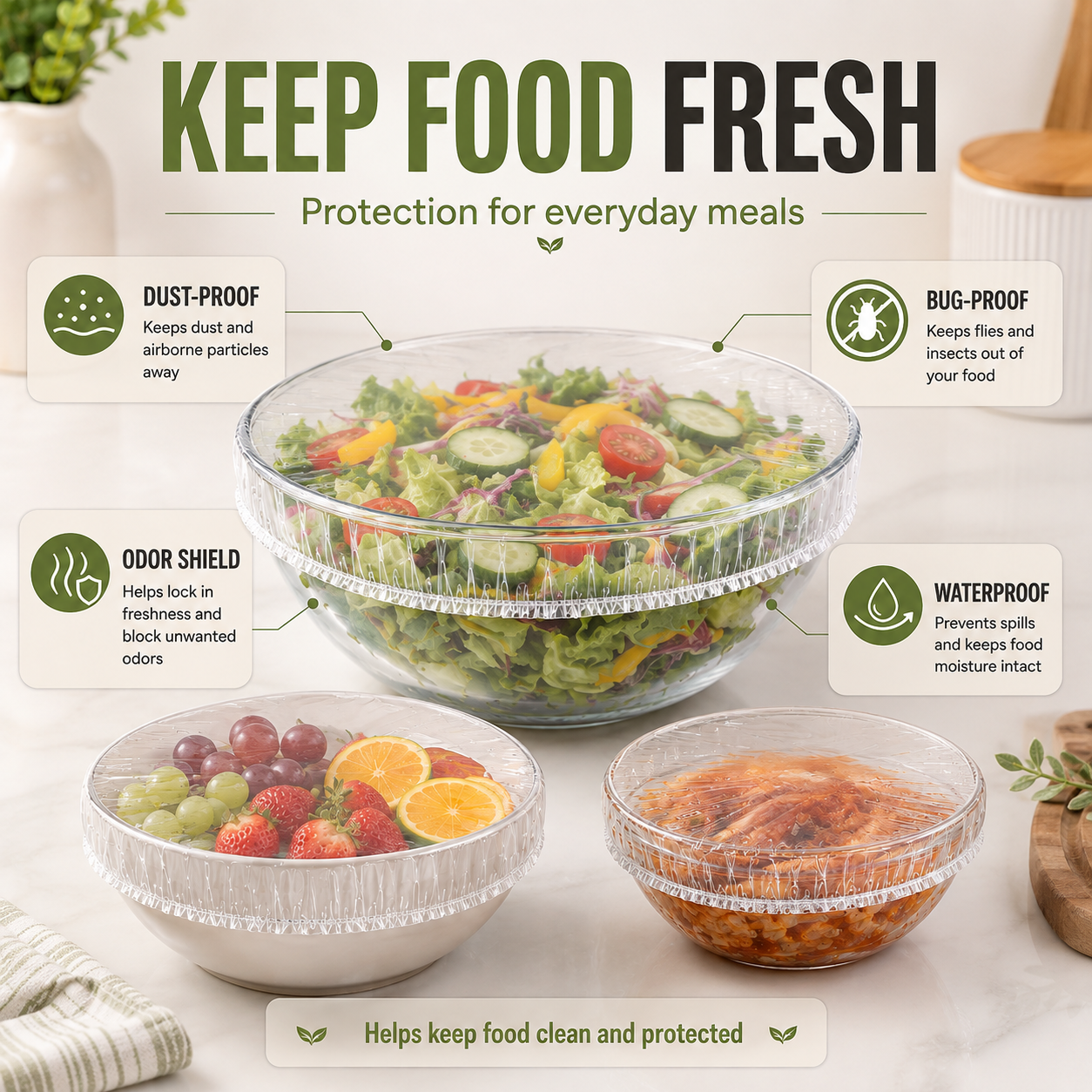 🔥Limited Time Buy More Get More Free!🔥Disposable Food Covers Fresh Keeping Bags