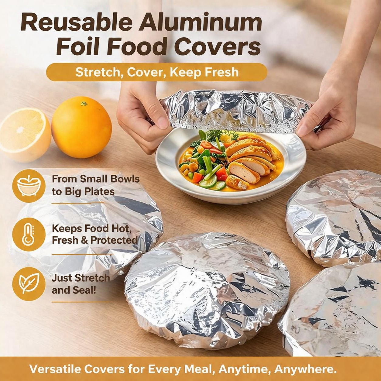 Wipe-Clean Aluminum Stove Shield Covers (Melt-Proof)