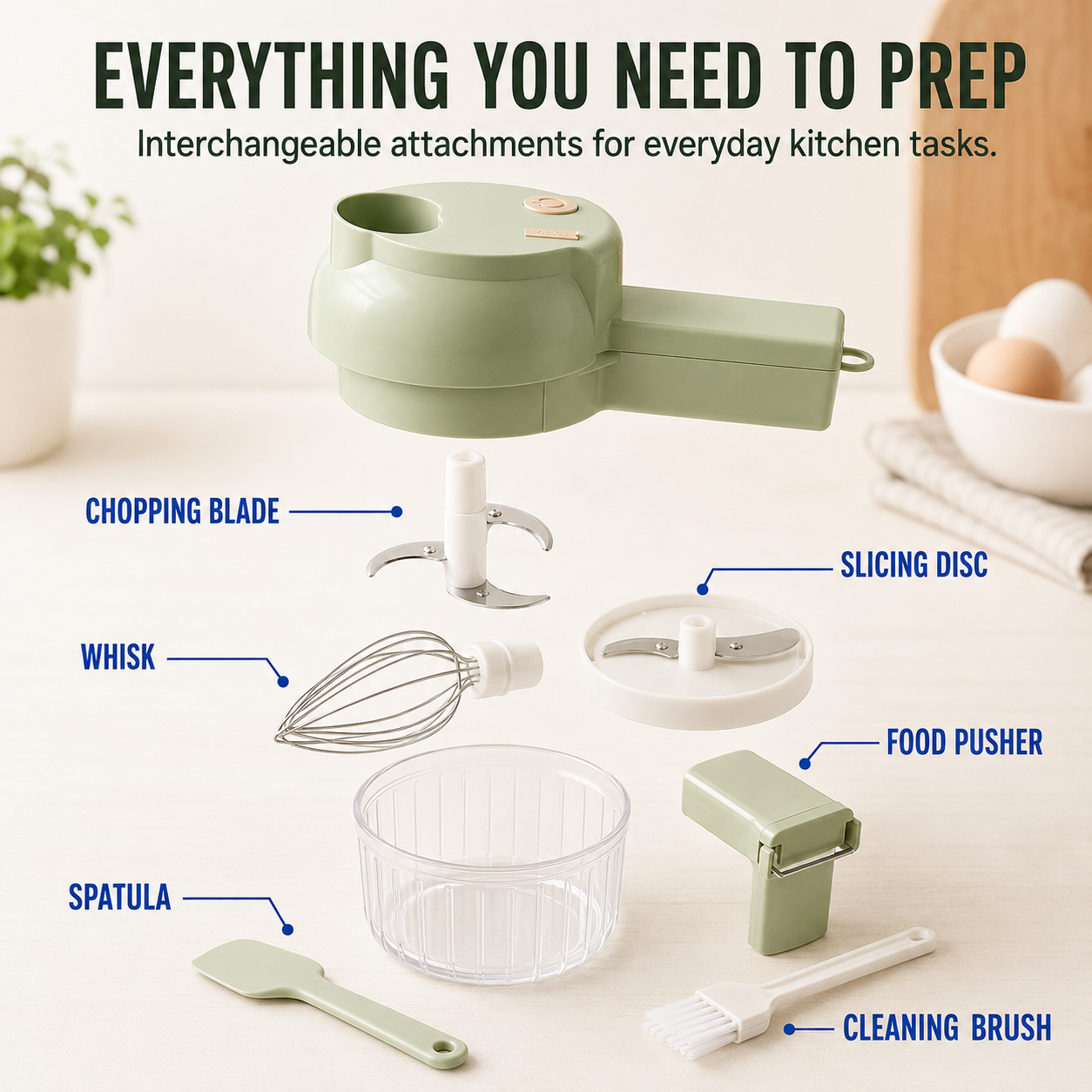 🔥50% OFF TODAY🔥4-in-1 Prep Power That Fits in Your Hand