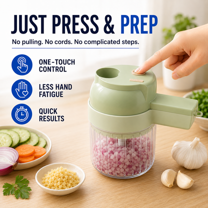 🔥50% OFF TODAY🔥4-in-1 Prep Power That Fits in Your Hand