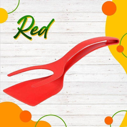 🎁Buy one, get one free -Silicone 2-in-1 Grip and Flip Kitchen Tongs – Heat Resistant & Scratch Free