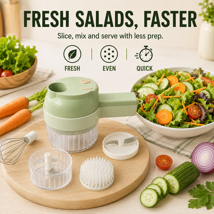 🔥50% OFF TODAY🔥4-in-1 Prep Power That Fits in Your Hand