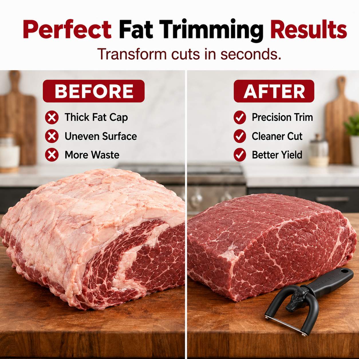 🥩 Handheld Fat Trimmer — Faster, Cleaner Meat Prep