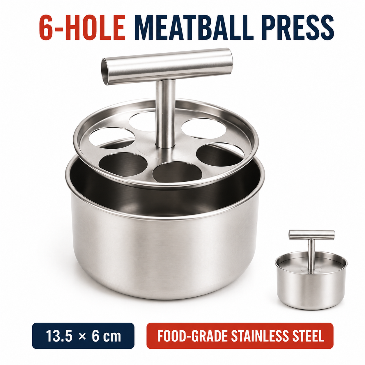 🔥Limited Time Buy One Get One Free!🔥Stainless Steel Meatball Press.