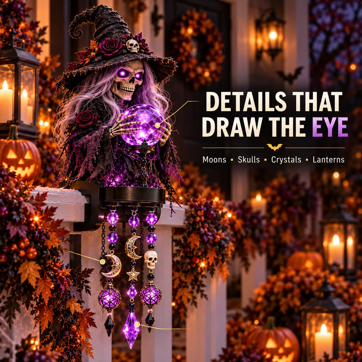 🎃 Halloween Glow Cascade Railing Lights
