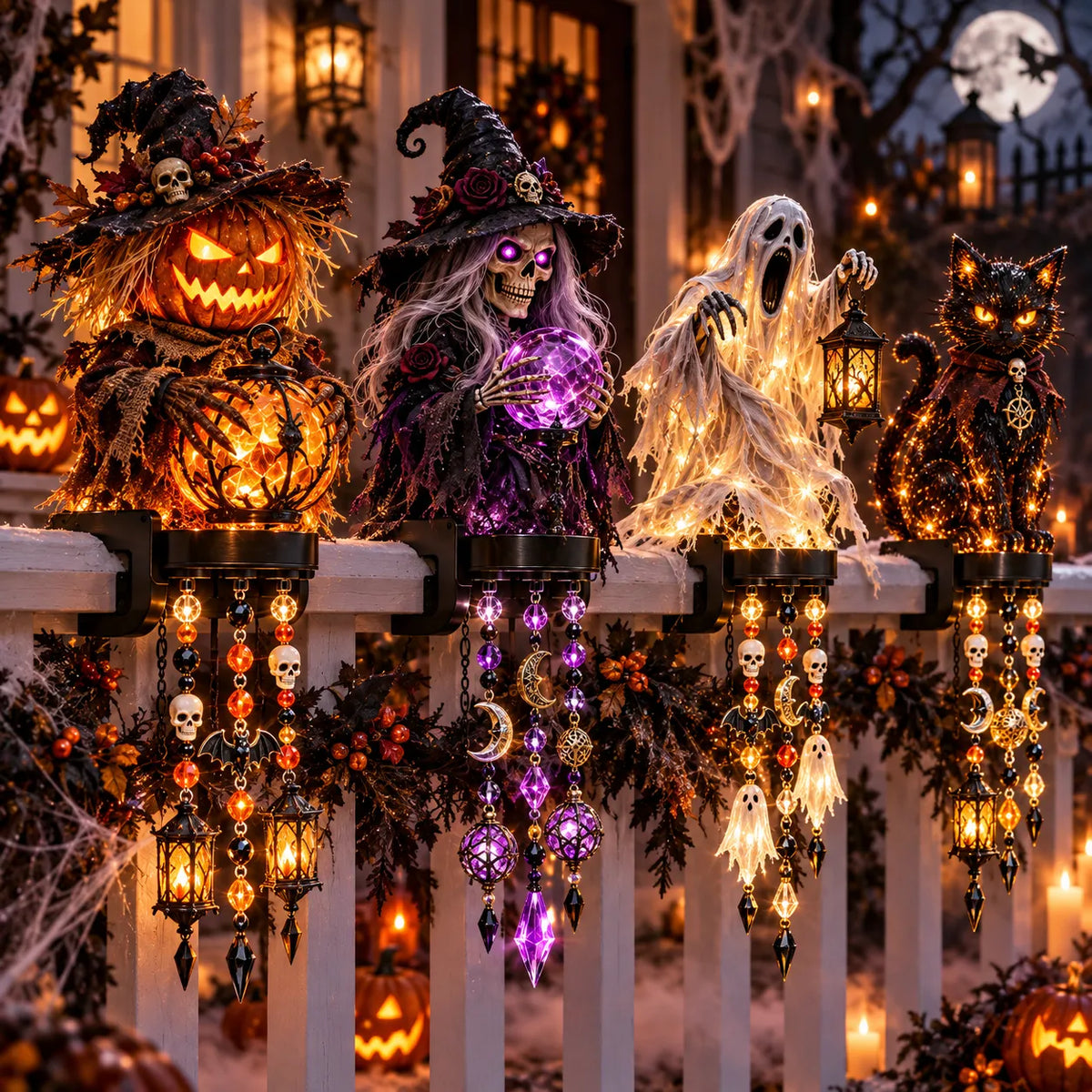 🎃 Halloween Glow Cascade Railing Lights