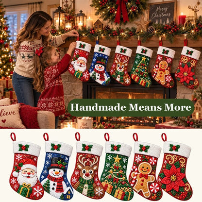 DIY Diamond Painting Christmas Stocking Kit