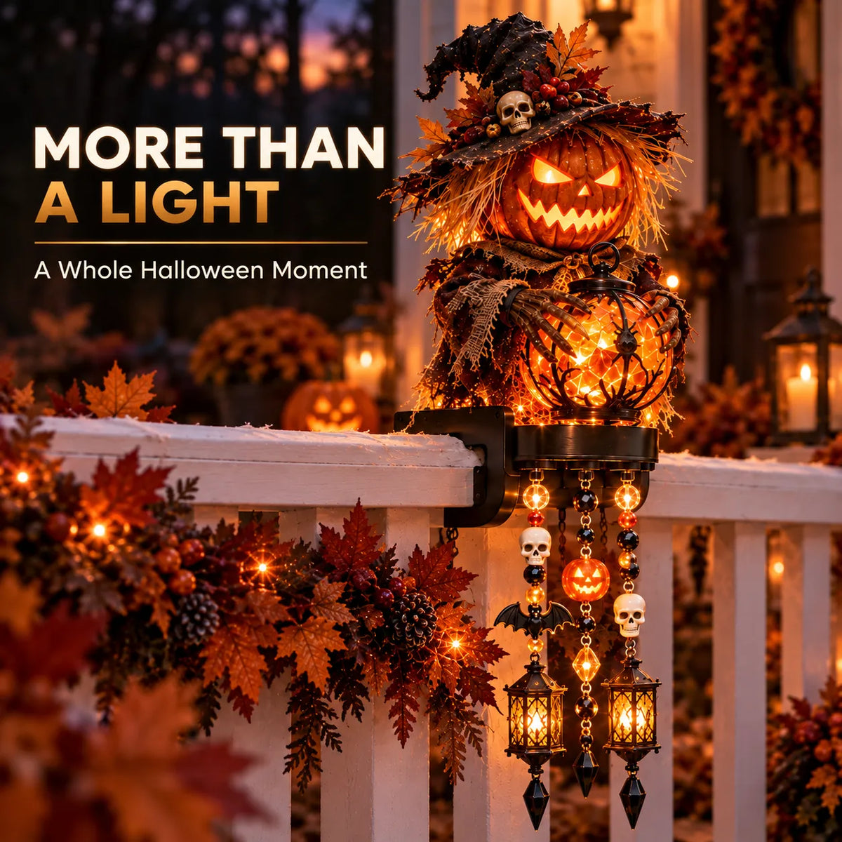 🎃 Halloween Glow Cascade Railing Lights