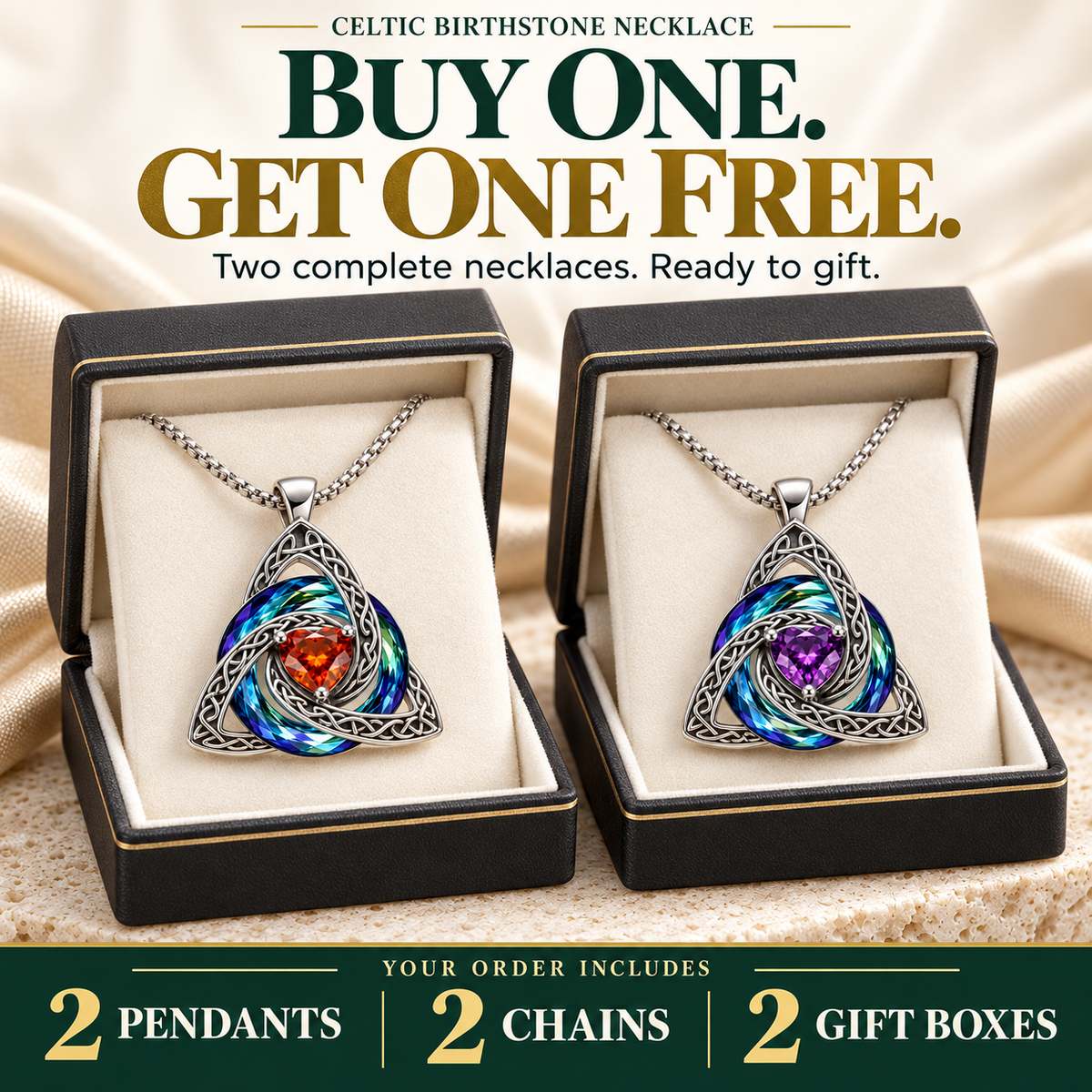 🛡️ Buy One, Gift One — A Birthstone Shield for Every Story✨