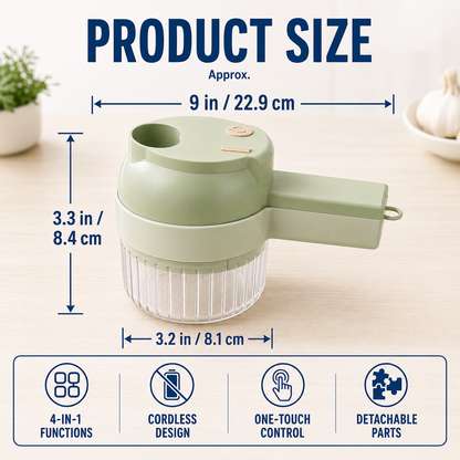 🔥50% OFF TODAY🔥4-in-1 Prep Power That Fits in Your Hand